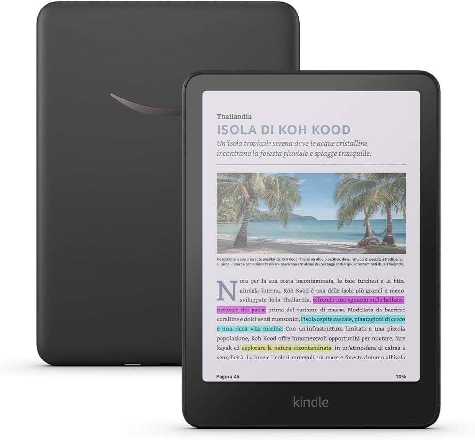 Offerta -45%: Amazon Kindle Colorsoft a soli 164,99 €!