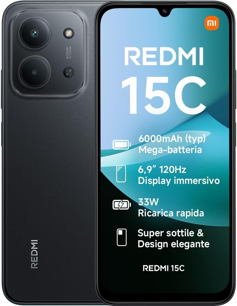 Offerta -30%: XIAOMI Redmi 15C a soli 119€!