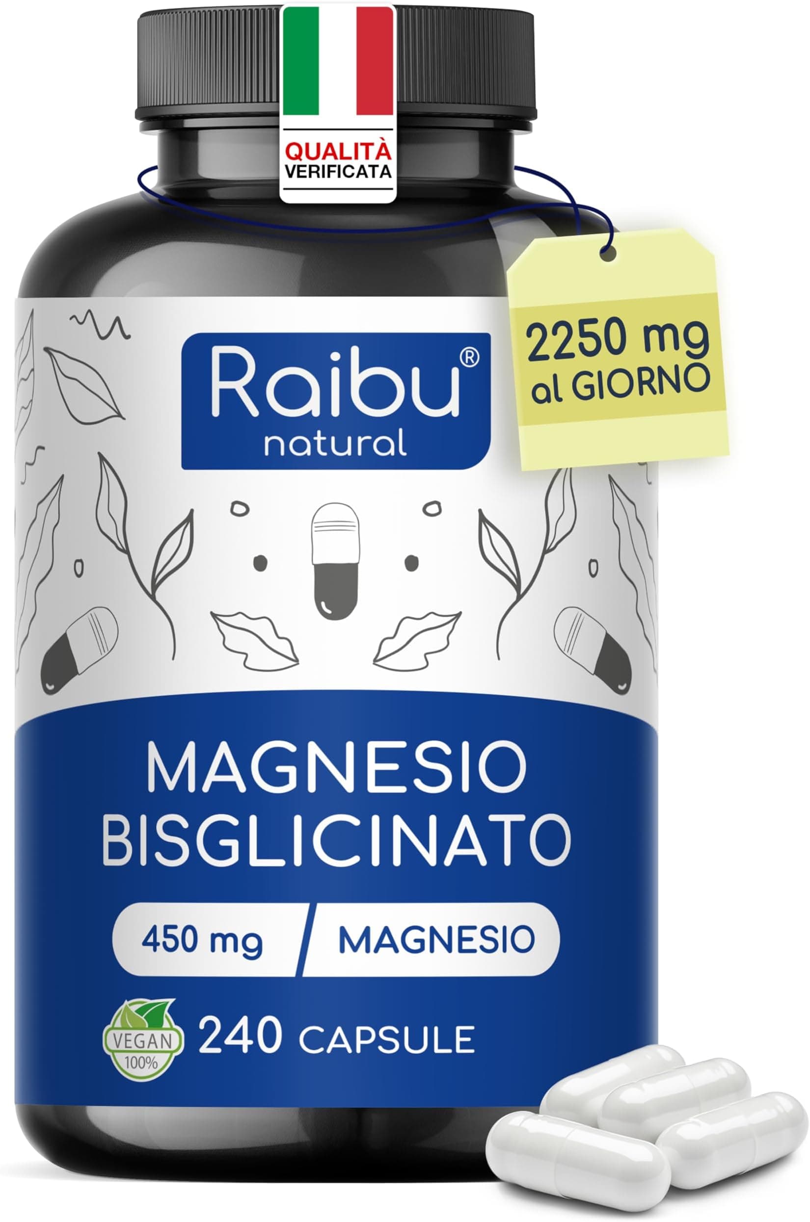 Offerta -26%: Magnesio Bisglicinato 450 mg per sentirsi meglio