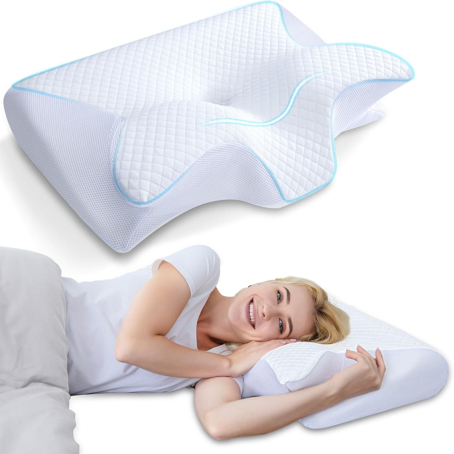 Offerta -29%: HOMCA Cuscino Cervicale Memory Foam a 47,69€