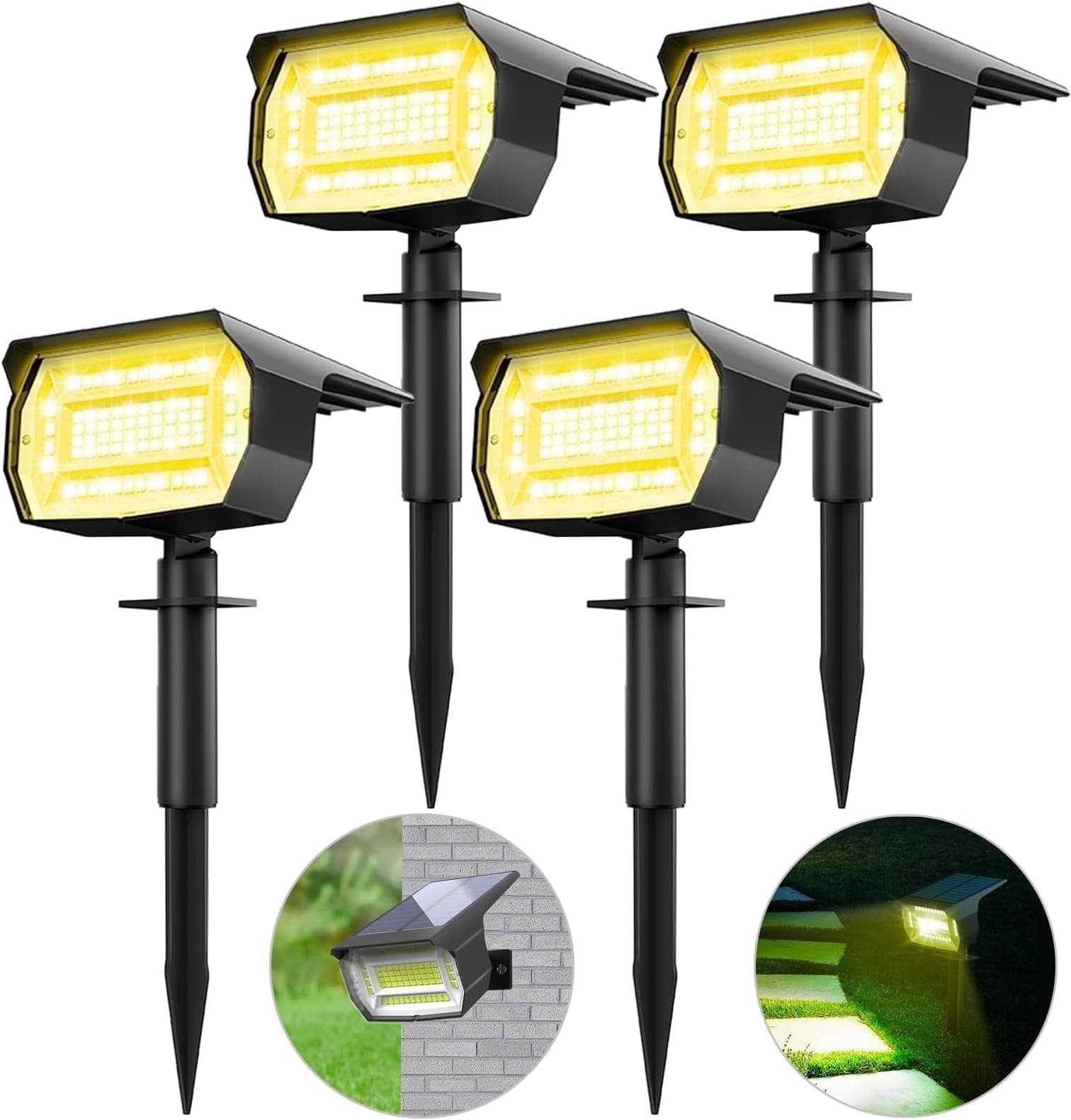 Offerta -20%: 4 Faretti Solari a LED per il Tuo Giardino!
