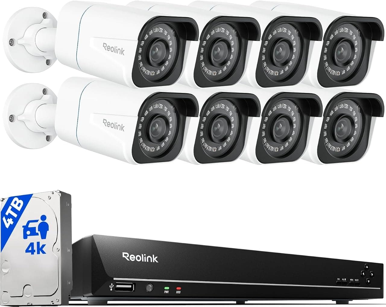 Offerta -25%: Reolink 4K PoE Kit Videosorveglianza a 854,99€!