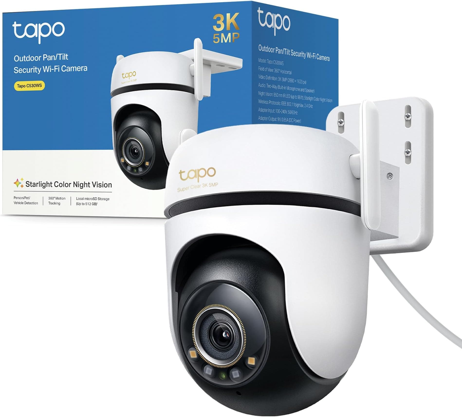 Offerta -25%: Tapo C530WS Telecamera Wi-Fi Esterno a 59,99€!