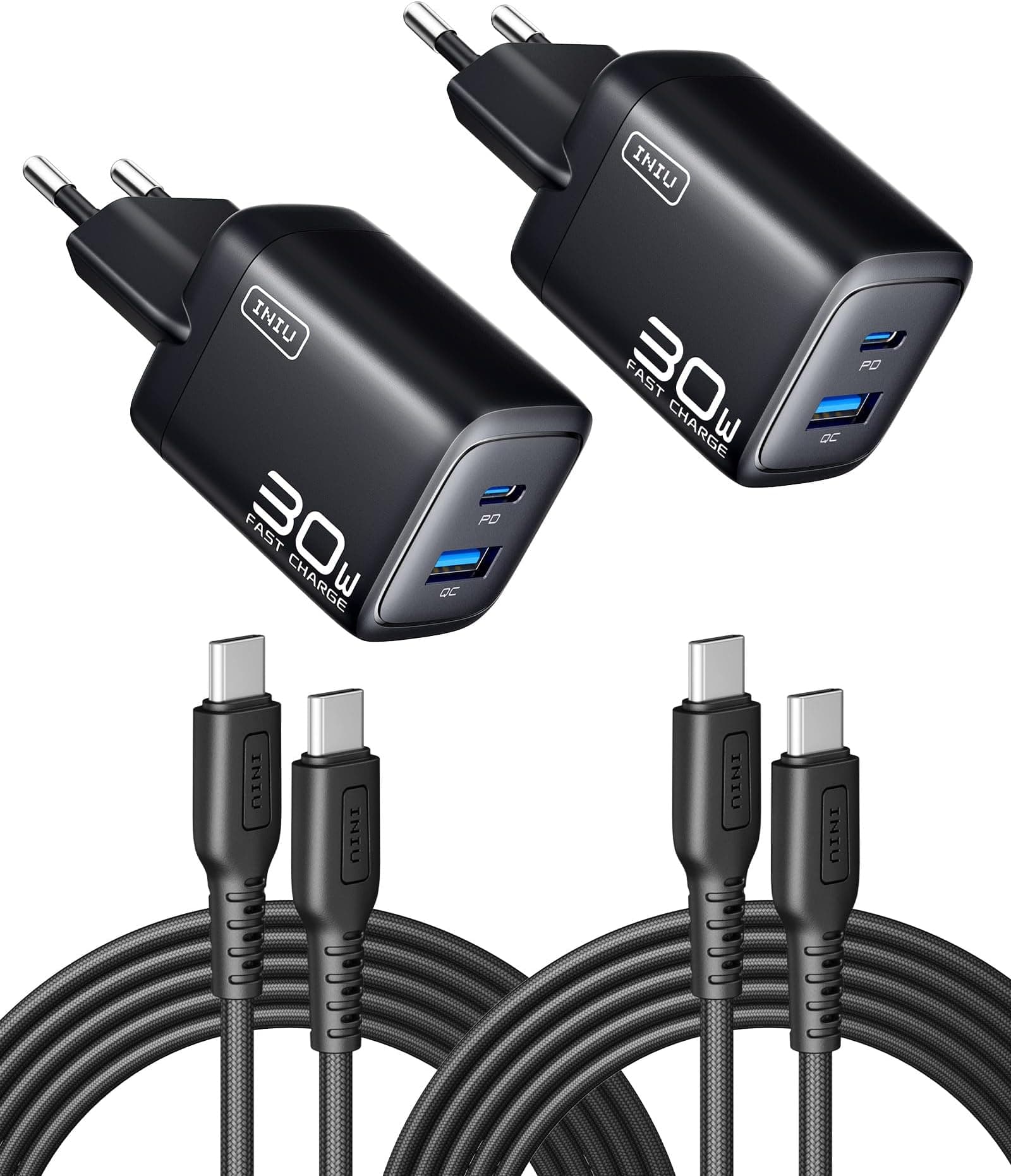 Offerta -23%: INIU Caricatore USB C 30W con cavo incluso!