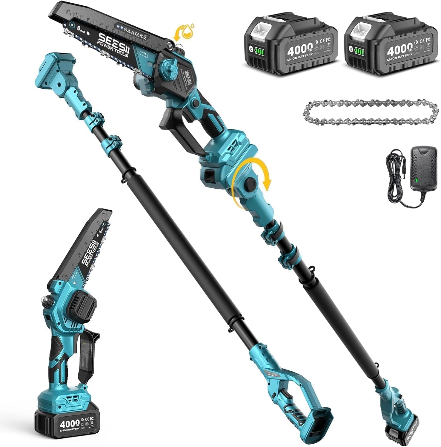 Offerta -23%: SEESII Mini Motosega a Batteria per Giardinaggio