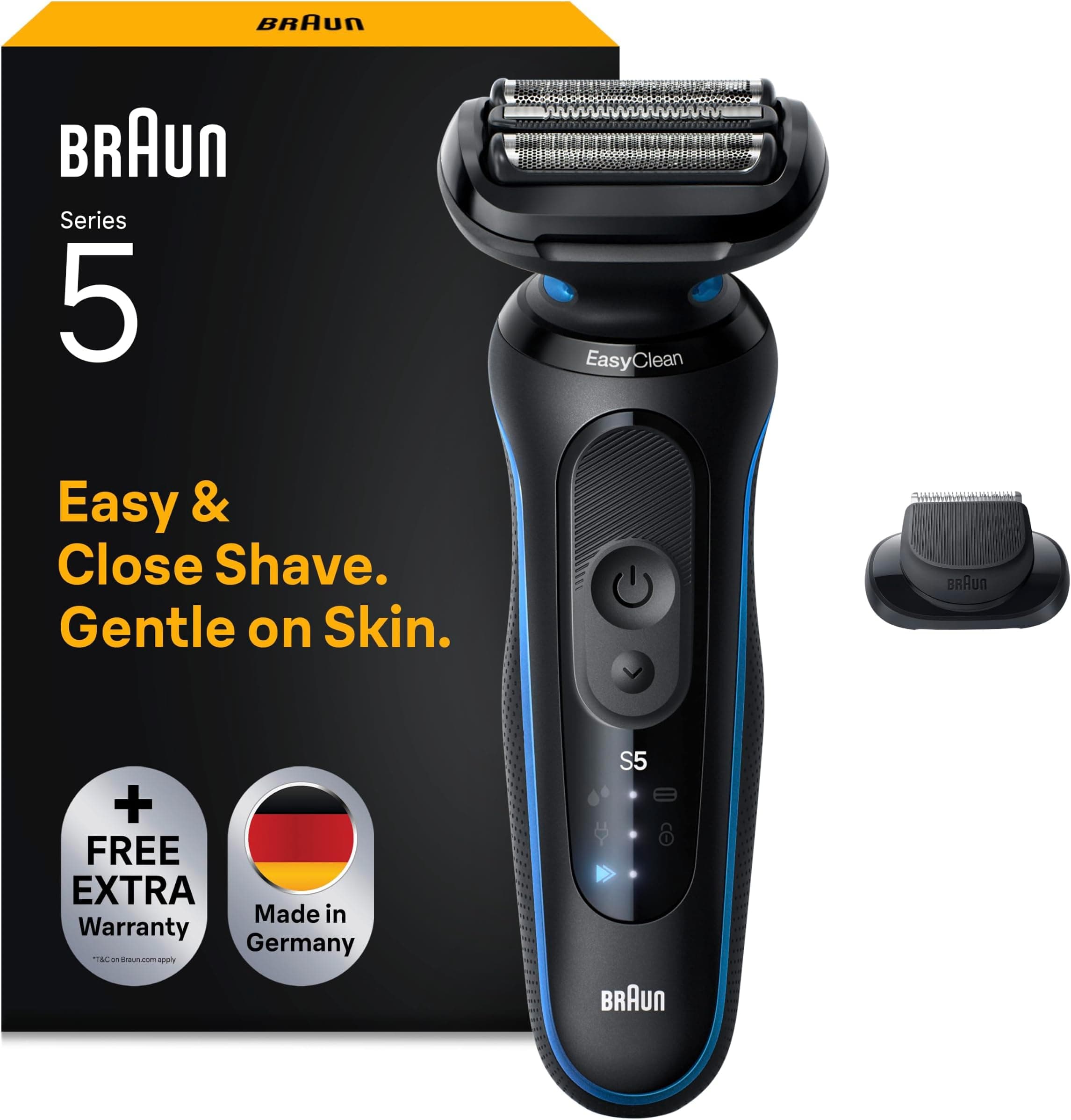Offerta -39%: Braun Serie 5 Rasoio Elettrico Barba a soli 69,99€