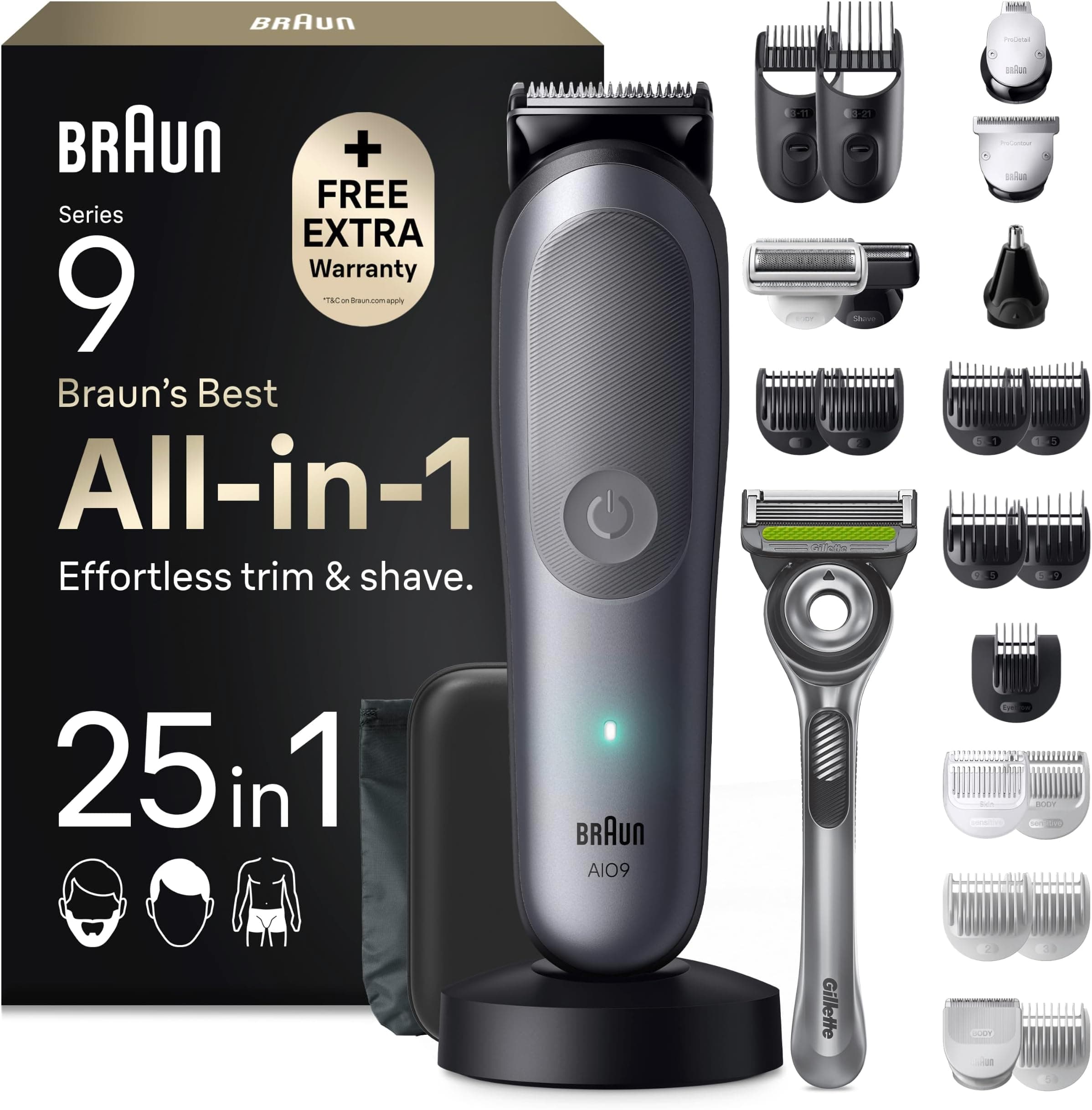 Offerta -40%: Braun Rasoio Elettrico Barba e Capelli a 119,99€