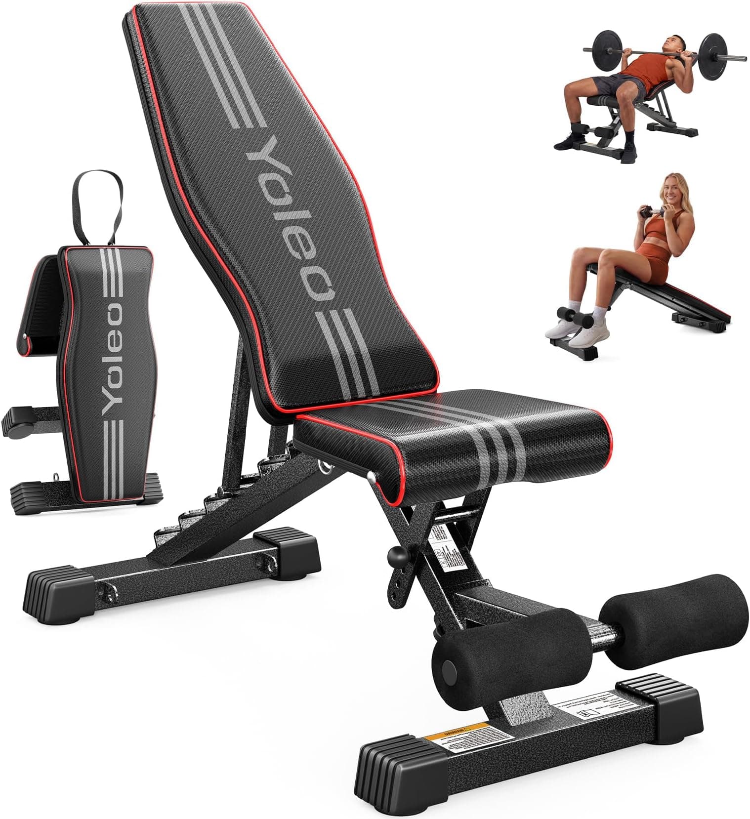 Offerta -31%: YOLEO Panca pesi regolabile a soli 68,58€!