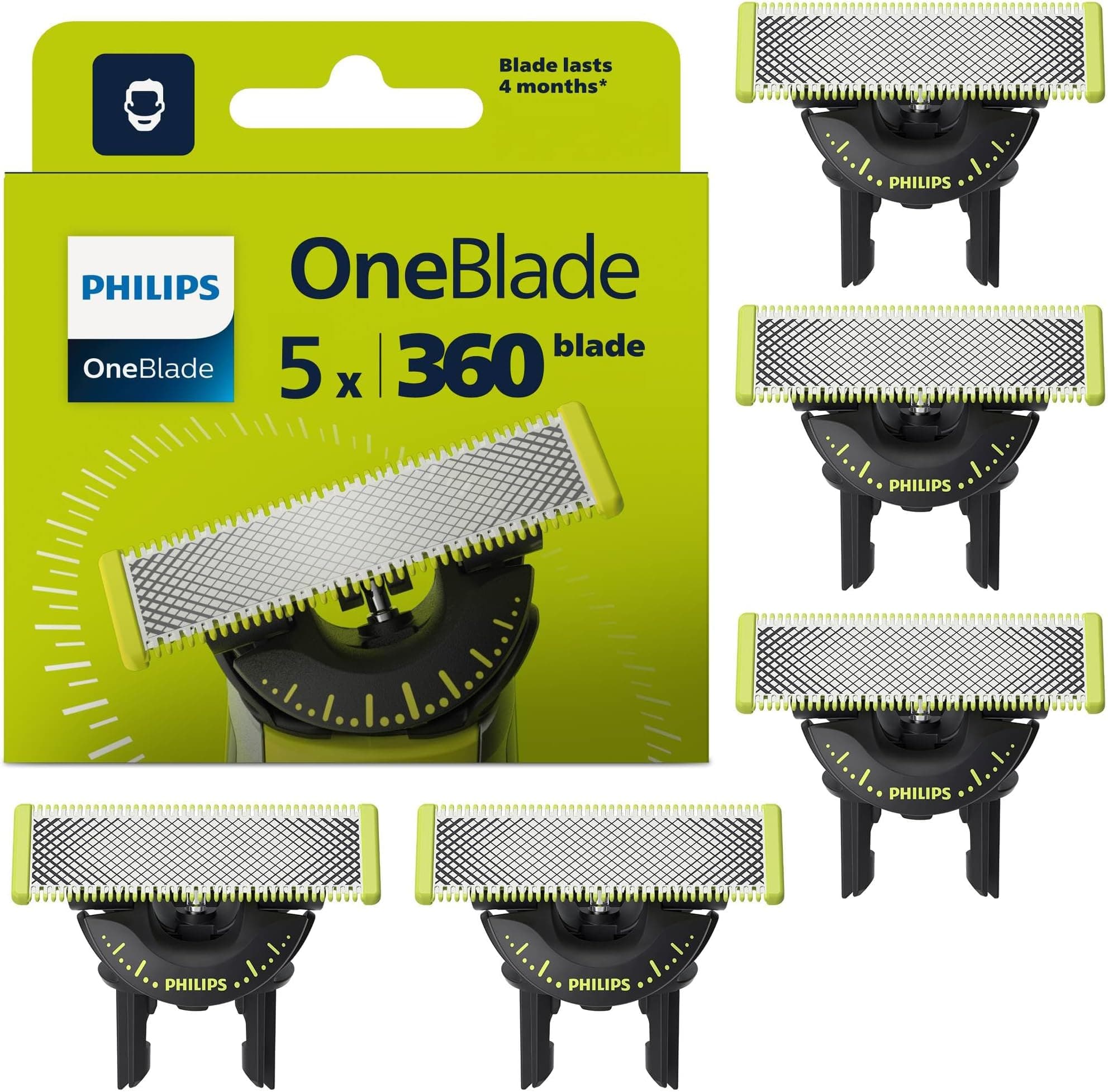 Offerta -40%: Philips OneBlade Original 360 lame a soli 34,99€