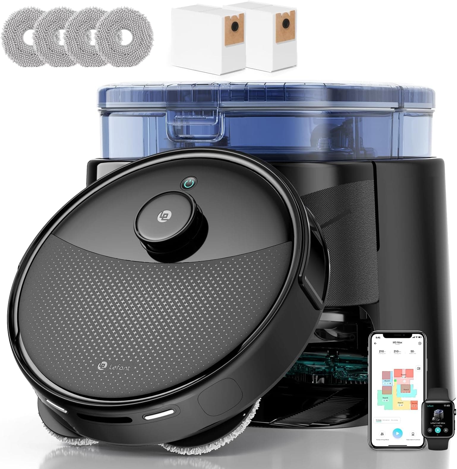 Offerta -72%: Lefant M3Max Robot Aspirapolvere a 359,99€!