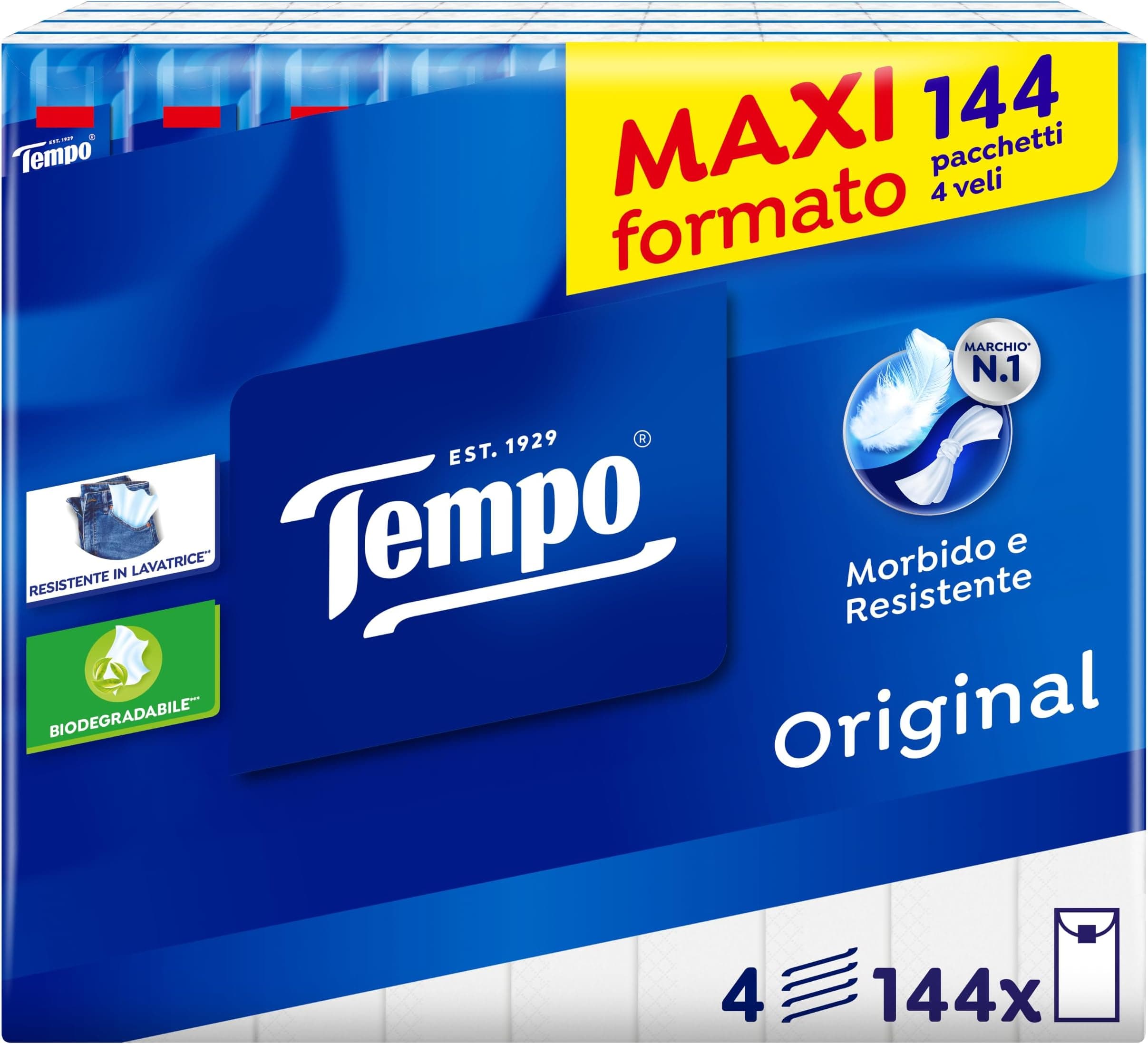 Offerta -40%: Tempo Fazzoletti Tascabili a soli 17,99 €!