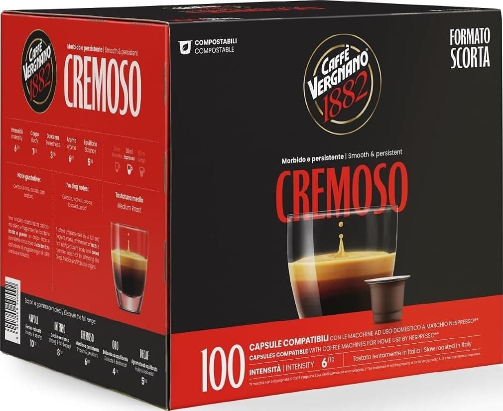 Offerta -40%: Caffè Vergnano 1882 in capsule compatibili Nespresso