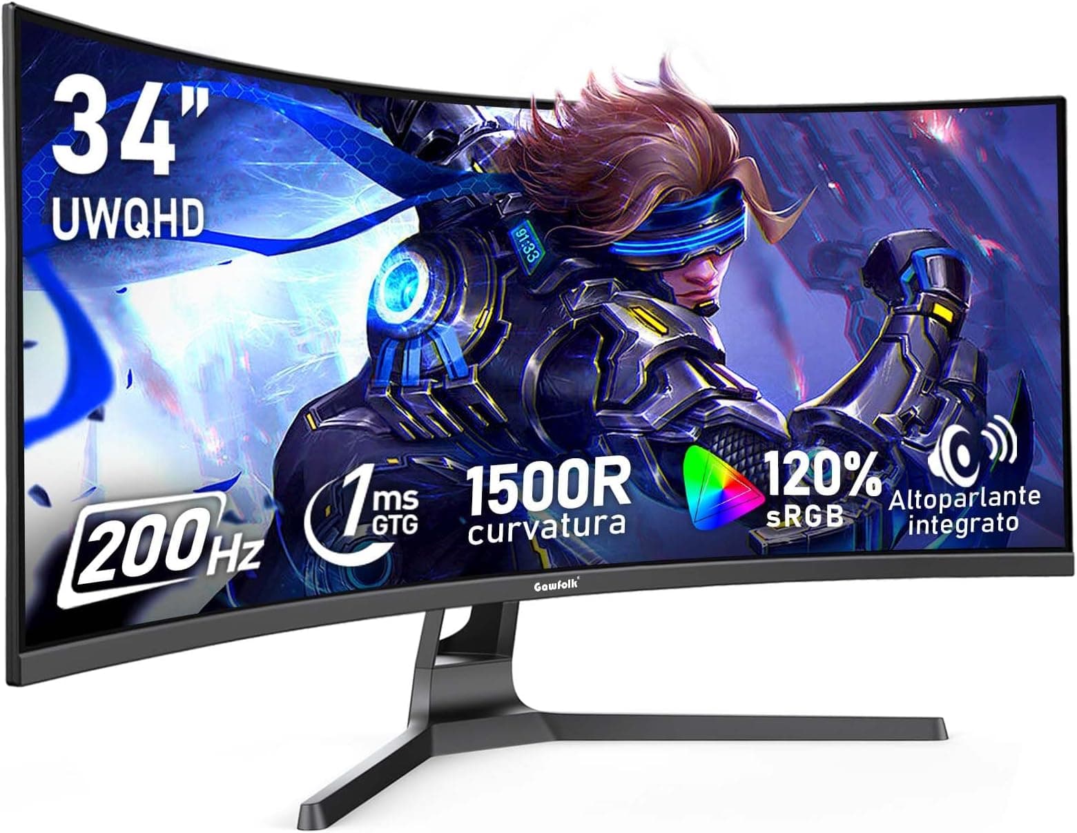 Offerta -30%: Gawfolk Monitor Ultrawide 34" a soli 208,92€!