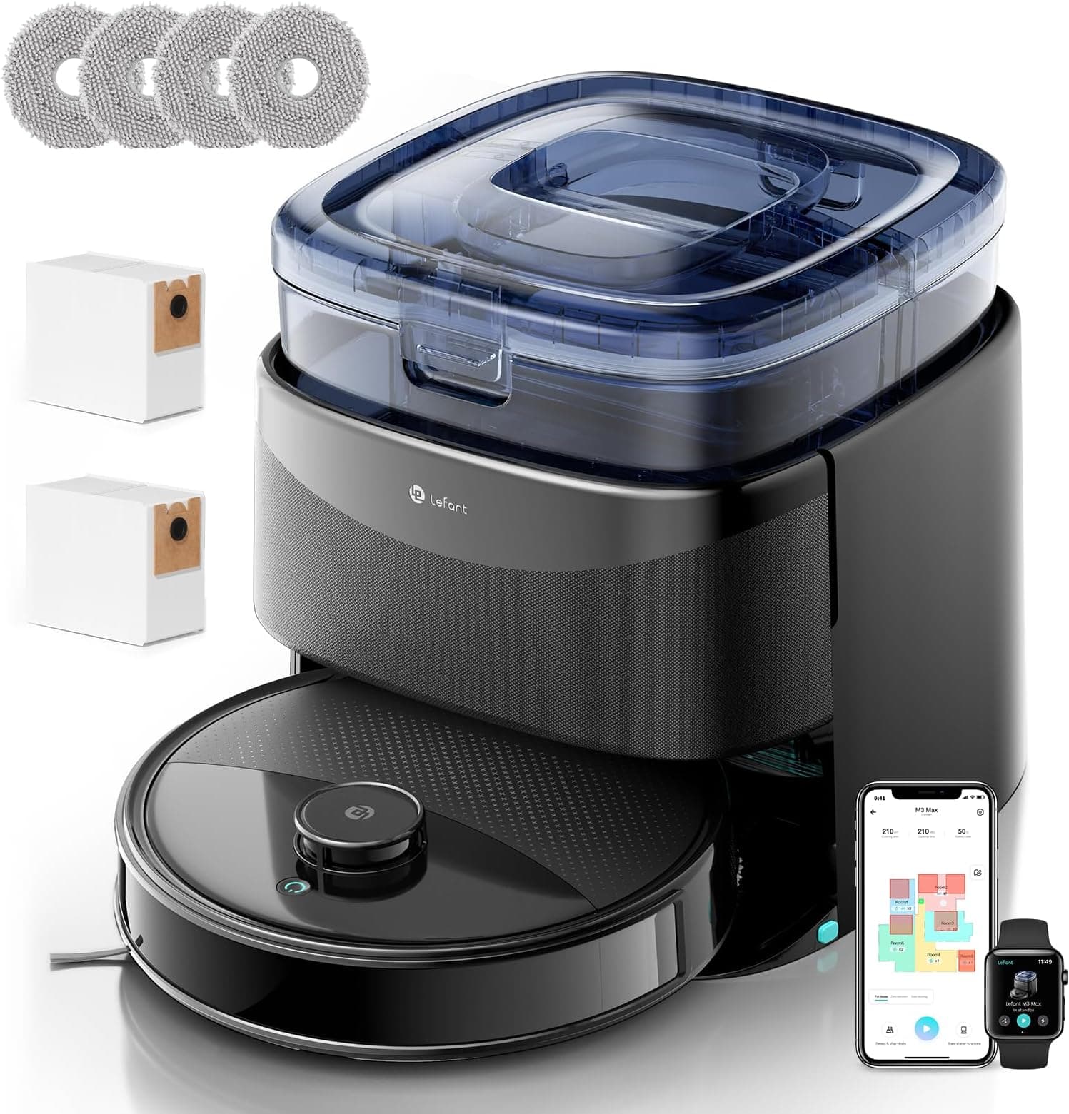 Offerta -73%: Lefant M3 Max Robot Aspirapolvere a 349,99€