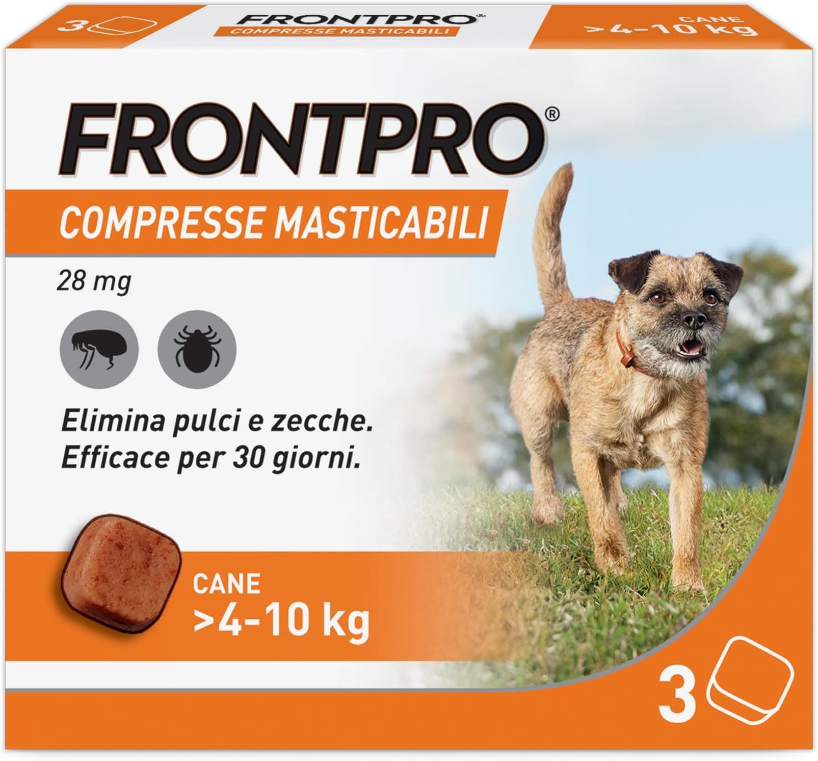Offerta -44%: FRONTPRO x3 Compresse Masticabili per Cani!