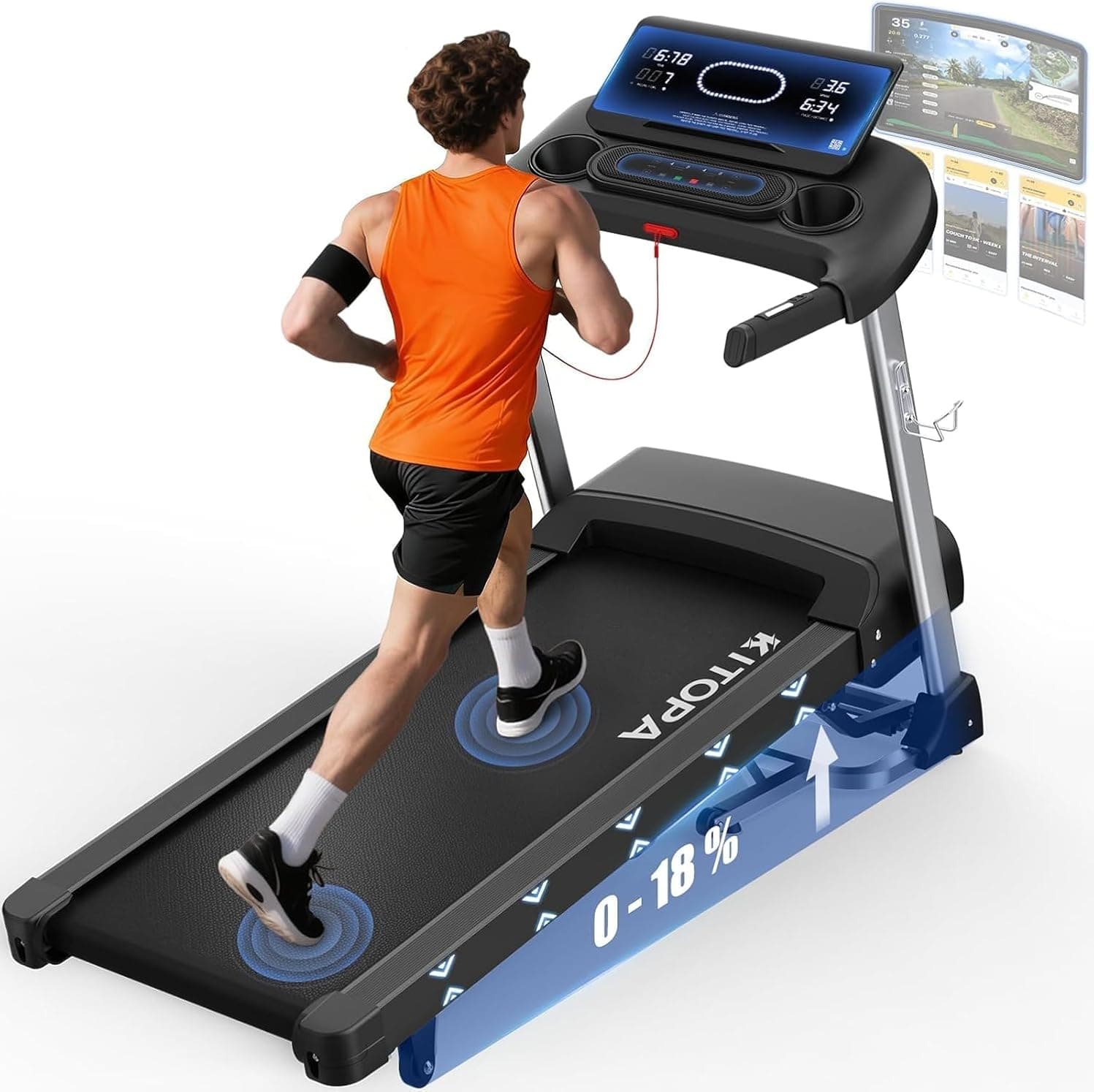 Offerta -29%: Kitopa Tapis Roulant Elettrico a 499,99 €