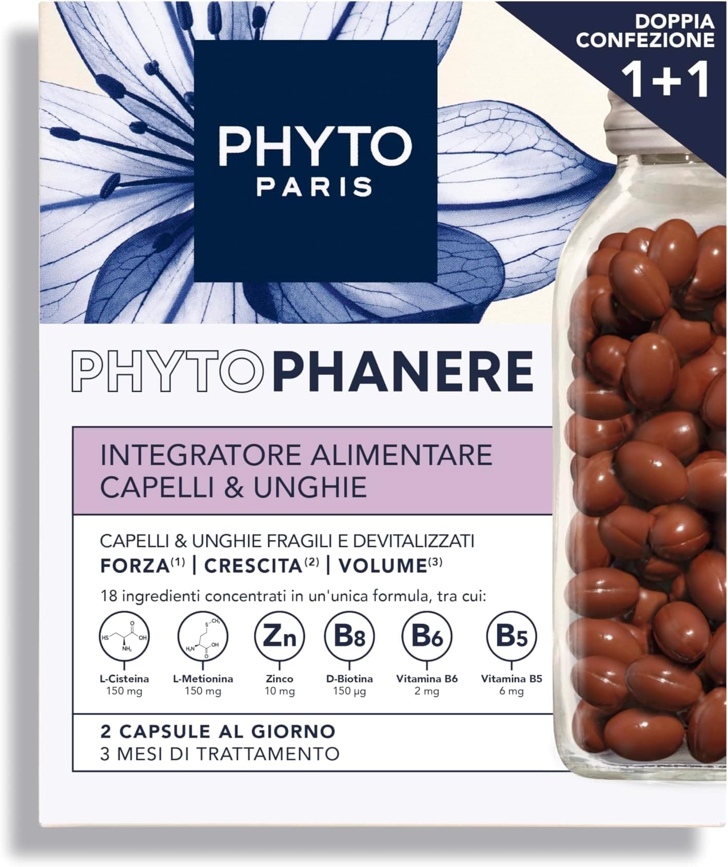 Offerta -37%: Phyto Phytophanere per capelli e unghie a 24,42€