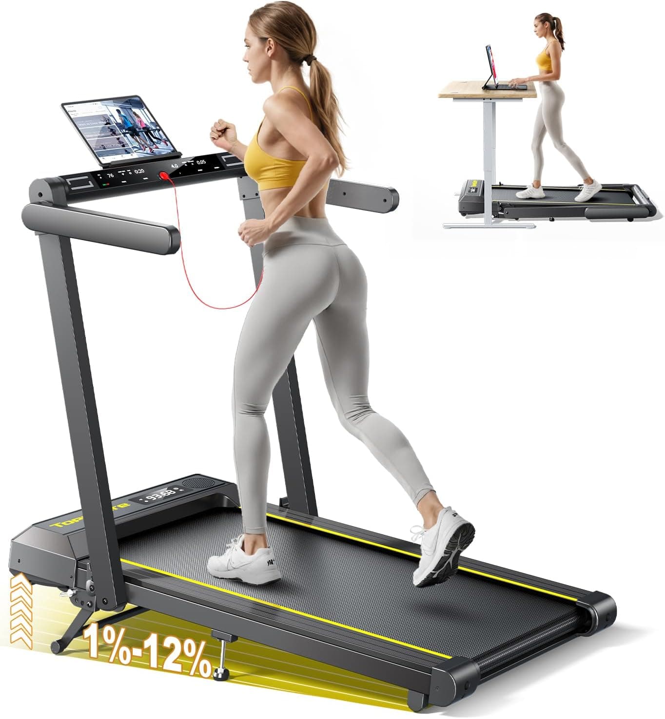 Offerta -33%: Tapis Roulant Elettrico Pieghevole a 261,72€