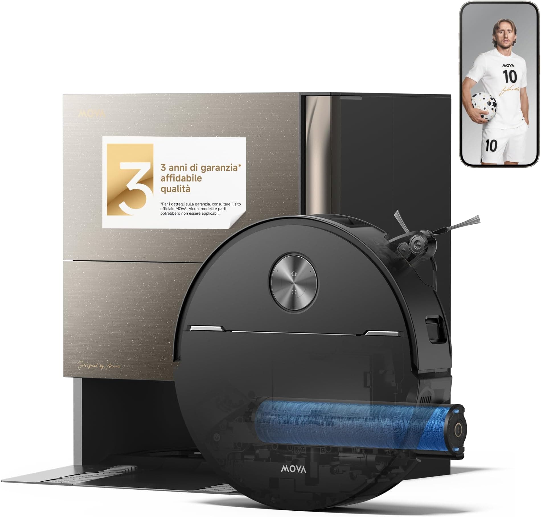 Offerta -32%: MOVA Z70 Ultra Roller Robot Aspirapolvere a 949€!