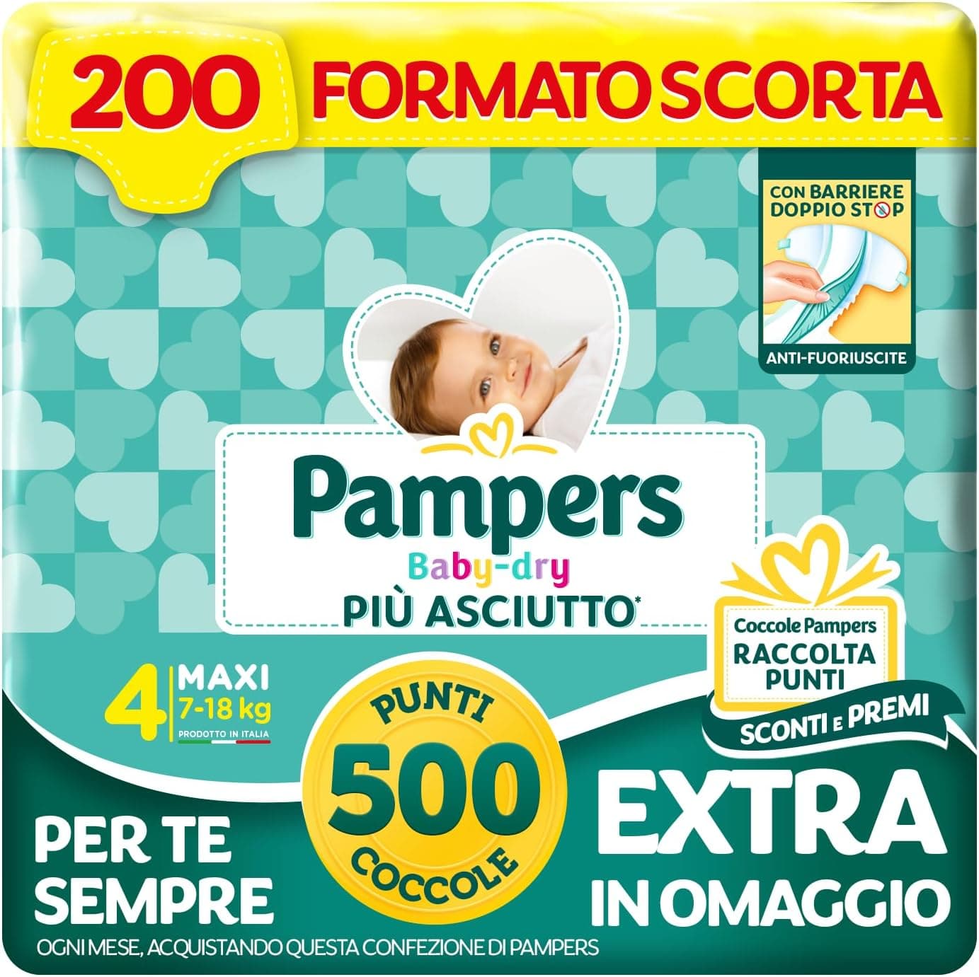 Risparmia il 25%: Pampers Baby Dry Maxi a 57,54€!