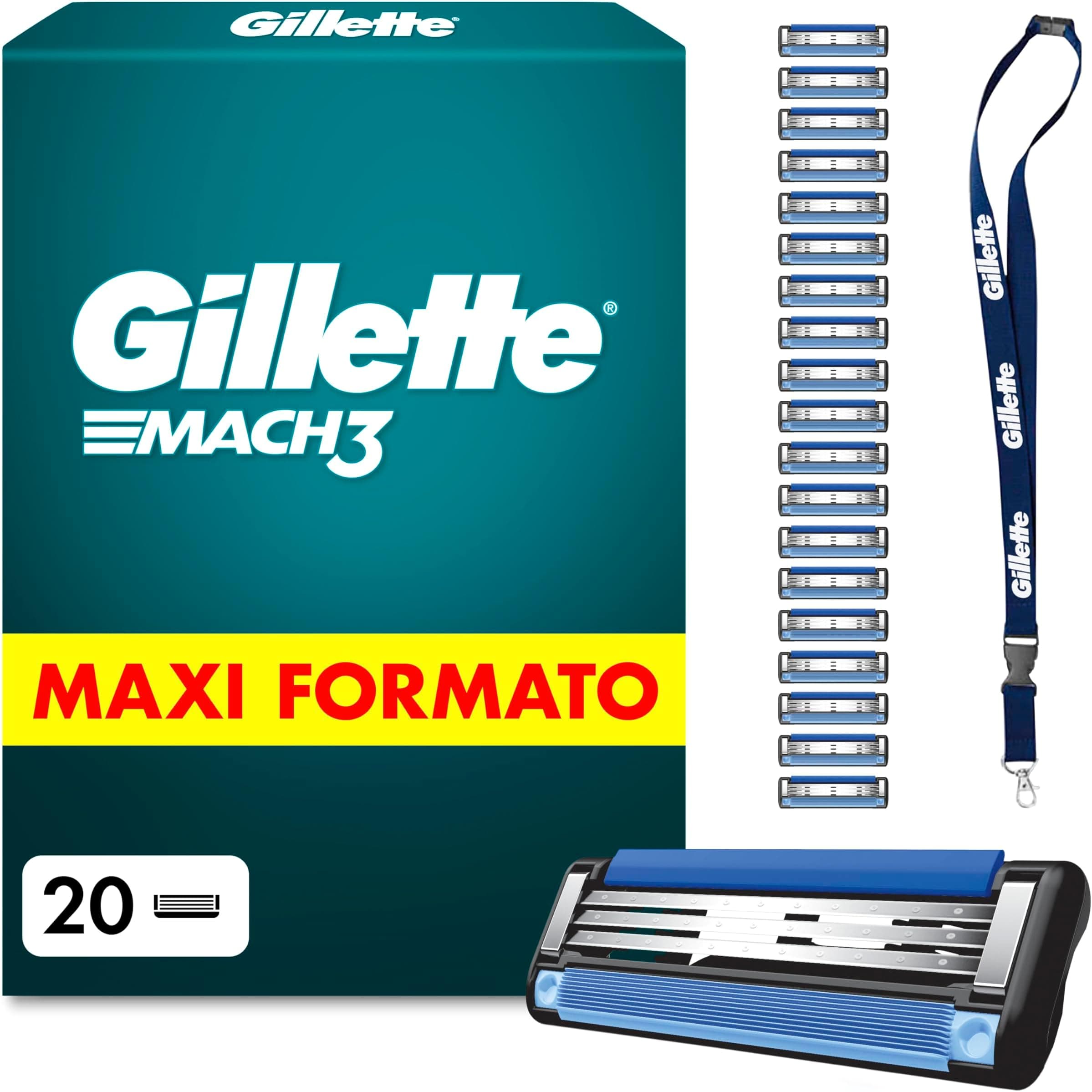 Offerta -59%: Gillette Mach 3, 20 Cartucce a soli 32,45€!