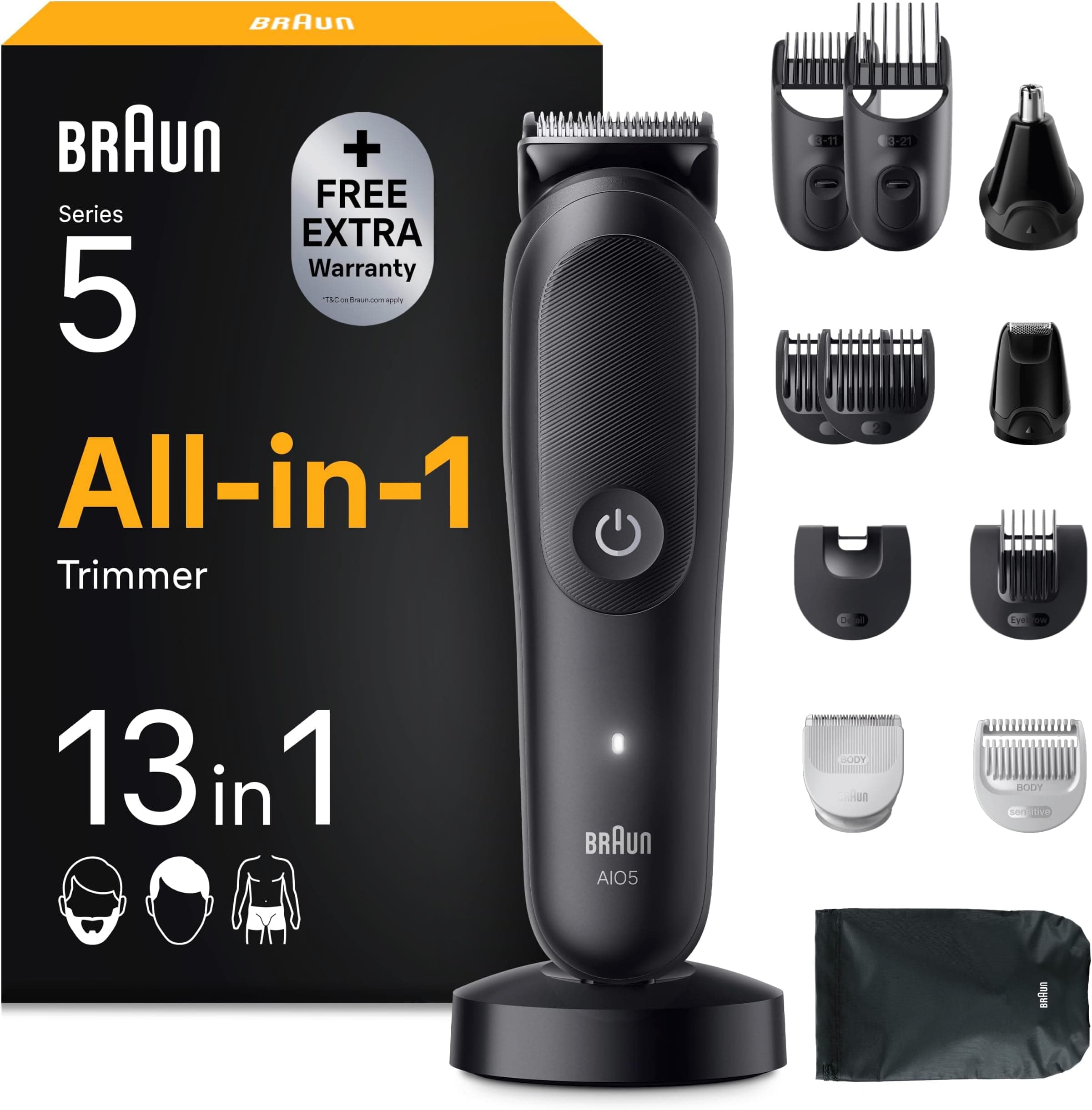 Offerta -44%: Braun Rifinitore All-in-One Serie 5 a 49,99€