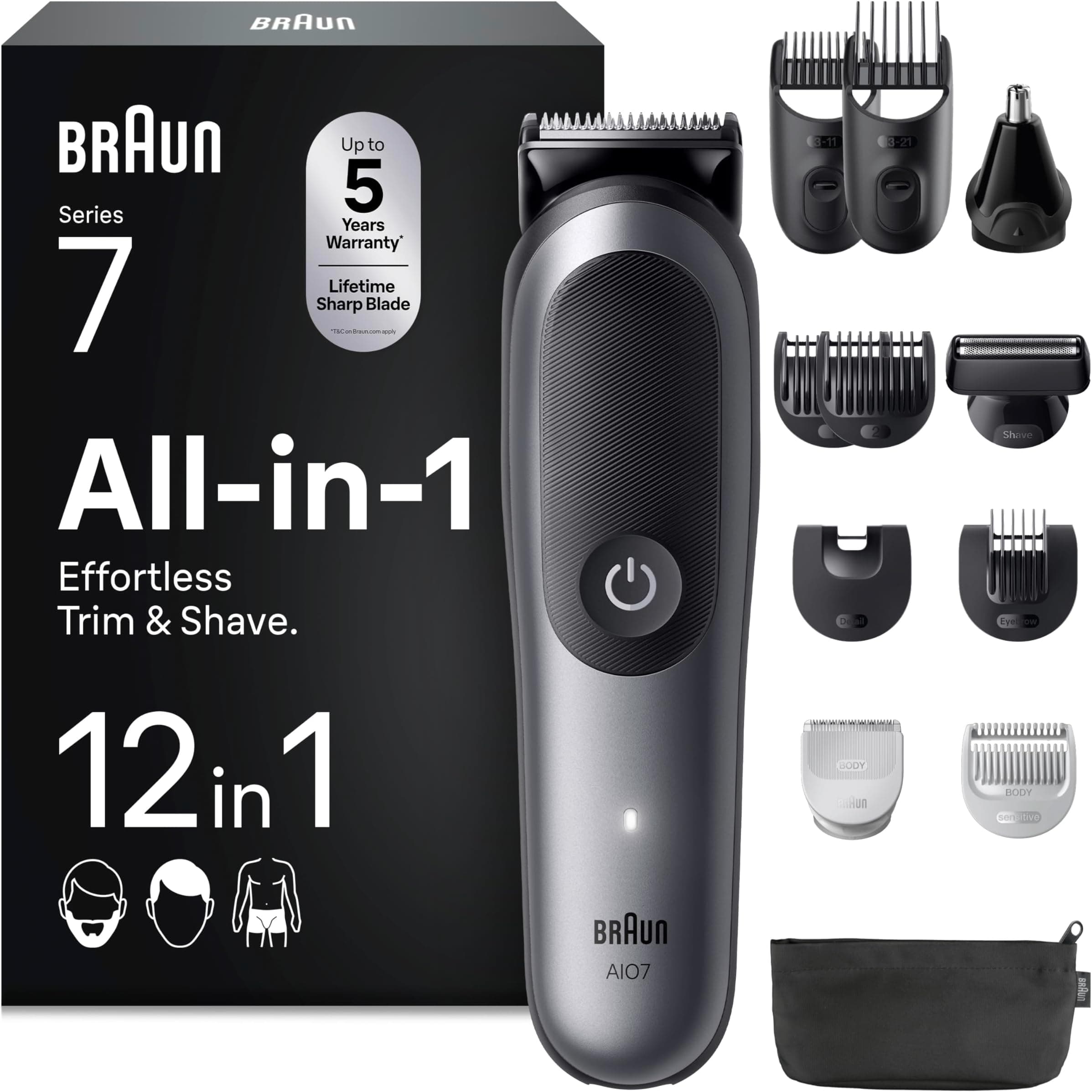 Offerta -40%: Braun Rasoio Elettrico Serie 7 a soli 59,99€