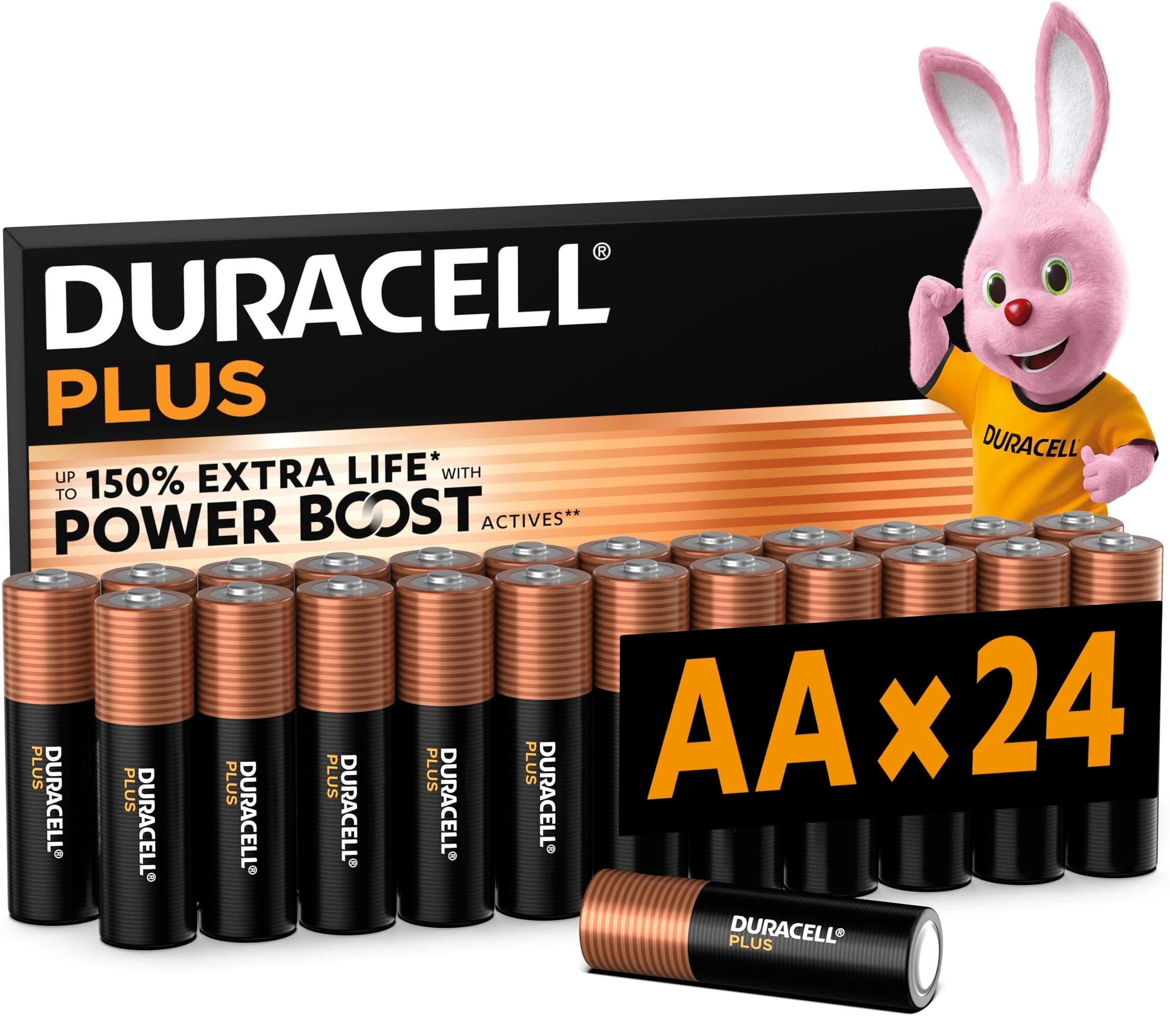 Offerta -20%: DURACELL AA Batterie Alcaline Plus a 18,99 €